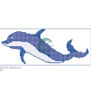 delfin para piscina dibujo base