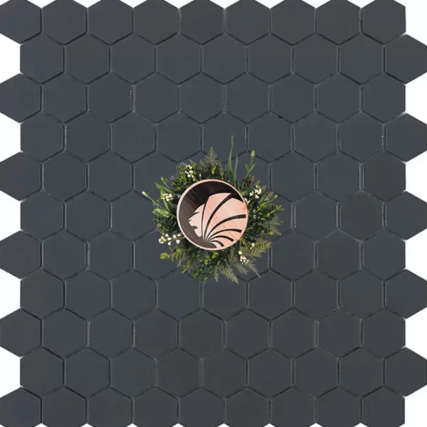 hexagonal antracita mate 908