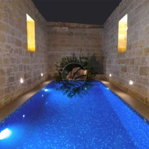 Gresite piscina azul luminiscente