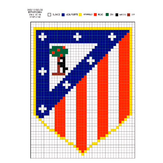 Escudo Atlético de Madrid pequeño