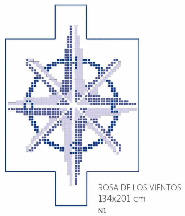 Rosa de los vientos 134x201 - Gresite Piscinas