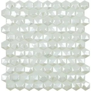 Hexagonal 3D Blanco