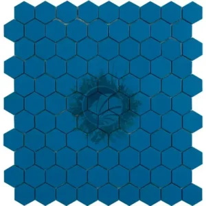 Hexagonal Azul Mate