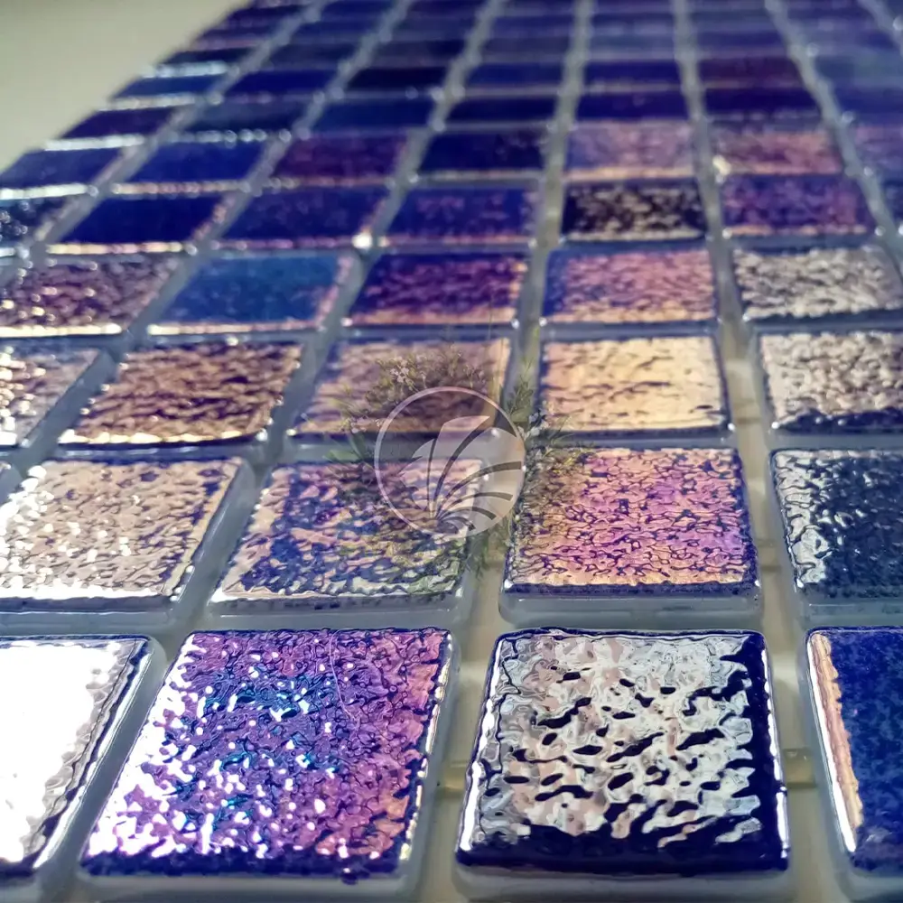 foto de un gresite nacarado de cerca